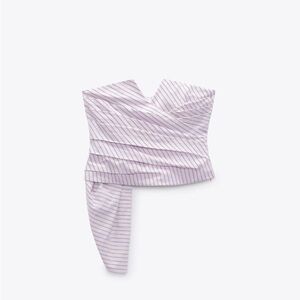 Zara Pink Striped Women's Top